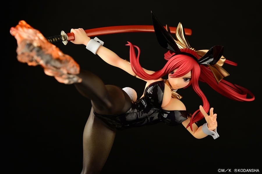 Fairy Tail Erza Scarlet (High Kick Ver.) Black Bunny