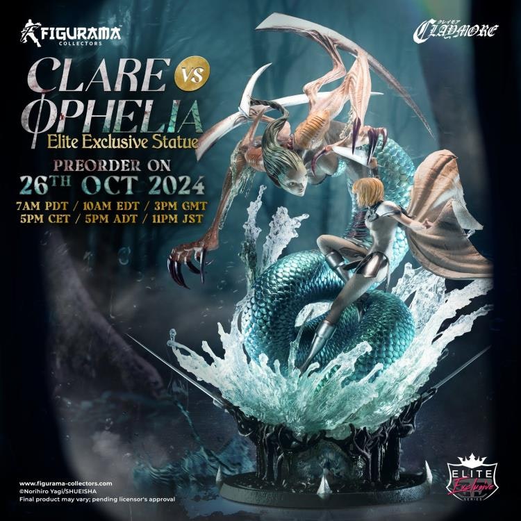 Claymore Elite Exclusive Clare vs. Ophelia 1/6 Scale Limited Edition Statue
