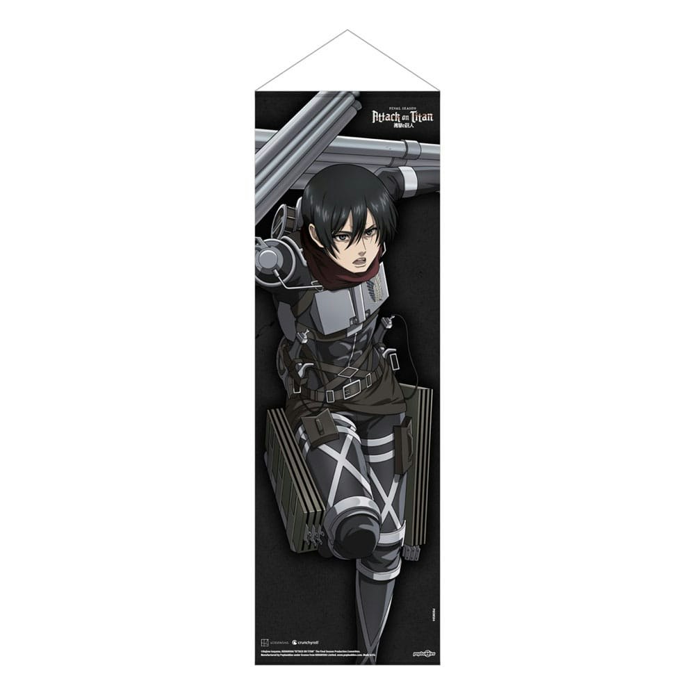 Attack on Titan Slim Wallscroll Mikasa Ackermann 30 x 90 cm