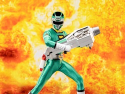 Power Rangers Turbo FigZero Green Turbo Ranger 1/6 Scale Figure