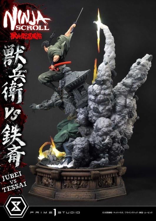 Ninja Scroll Ultimate Premium Masterline Jubei vs. Tessai (Deluxe Ver.) 1/4 Scale Limited Edition Statue (With Bonus)