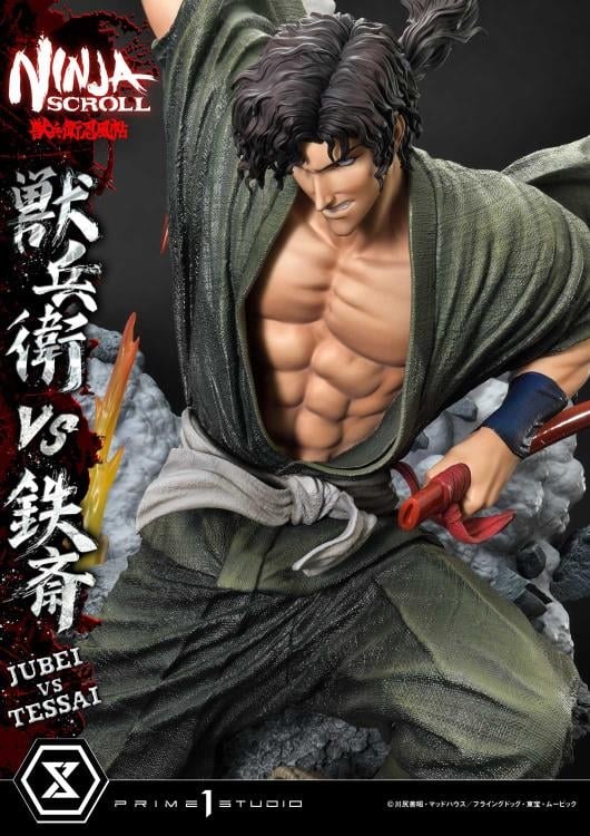 Ninja Scroll Ultimate Premium Masterline Jubei vs. Tessai (Deluxe Ver.) 1/4 Scale Limited Edition Statue (With Bonus)