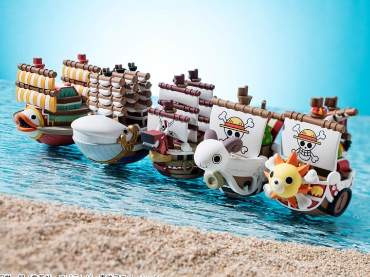 One Piece Grandline YuraColle Series One Set of 5 Ships