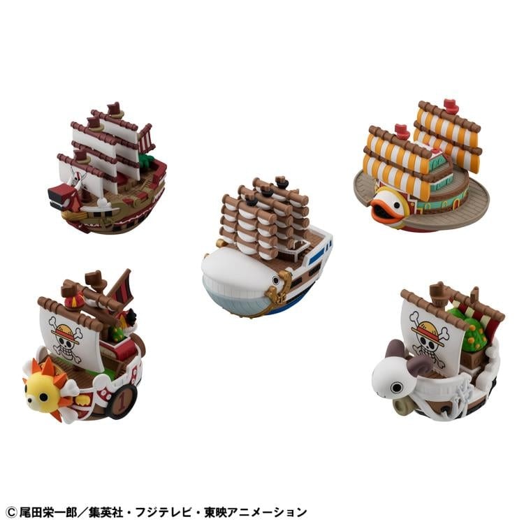 One Piece Grandline YuraColle Series One Set of 5 Ships