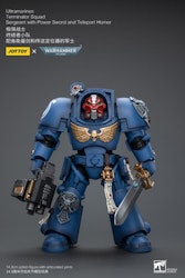 Warhammer 40K Ultramarines Terminator Squad Sergeant with Power Sword and Teleport Homer 1/18 Scale Action Figure