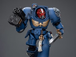 Warhammer 40K Ultramarines Terminator Squad Sergeant with Power Sword and Teleport Homer 1/18 Scale Action Figure