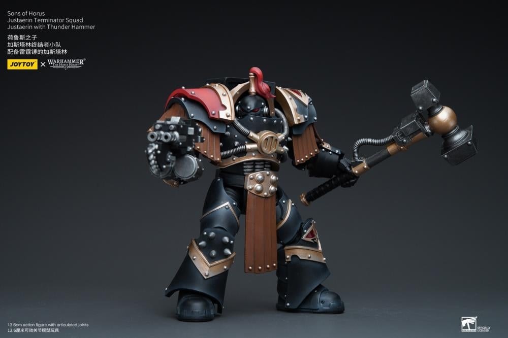 Warhammer: The Horus Heresy Sons of Horus Justaerin Terminator Squad Justaerin with Thunder Hammer 1/18 Scale Action Figure