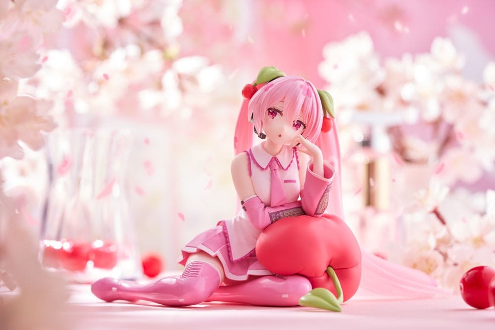 Vocaloid Desktop Cute Sakura Miku (Cherry Cushion Ver.)