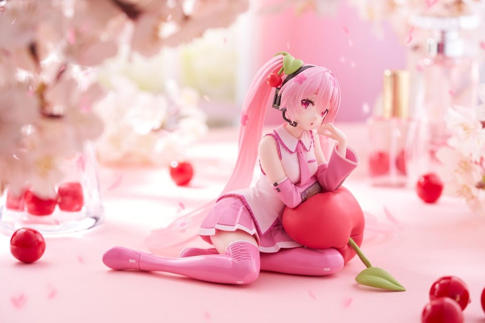 Vocaloid Desktop Cute Sakura Miku (Cherry Cushion Ver.)