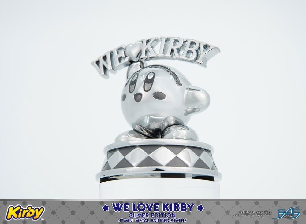 Kirby We Love Kirby (Silver Edition) Mini Metal Statue