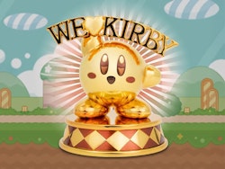 Kirby We Love Kirby (Gold Edition) Mini Metal Statue