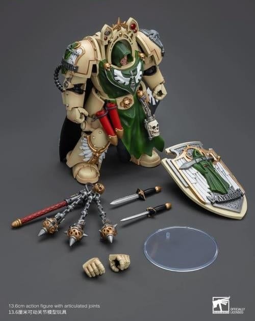 Warhammer 40k Dark Angels Deathwing Knight Master with Flail of the Unforgiven 1/18 Scale Action Figure