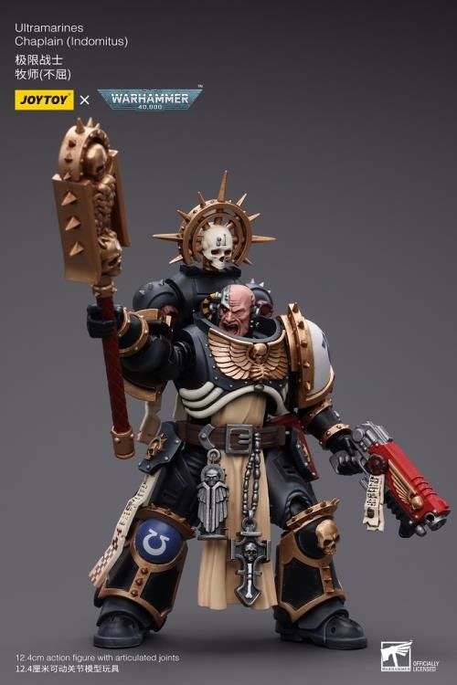 Warhammer 40k Ultramarines Chaplain (Indomitus) 1/18 Scale Action Figure