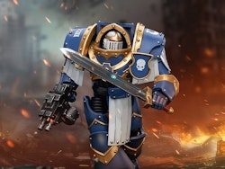 Warhammer: The Horus Heresy Ultramarines Cataphractii Terminator Squad Sergeant with Power Sword 1/18 Scale Action Figure