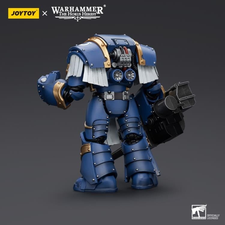 Warhammer: The Horus Heresy Ultramarines Cataphractii Terminator Squad Terminator with Reaper Autocannon 1/18 Scale Action Figure