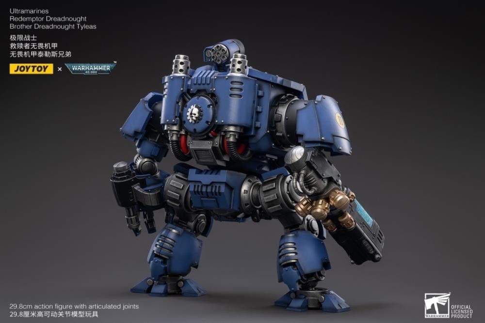 Warhammer 40K Ultramarines Redemptor Dreadnought Brother Tyleas 1/18 Scale Figure