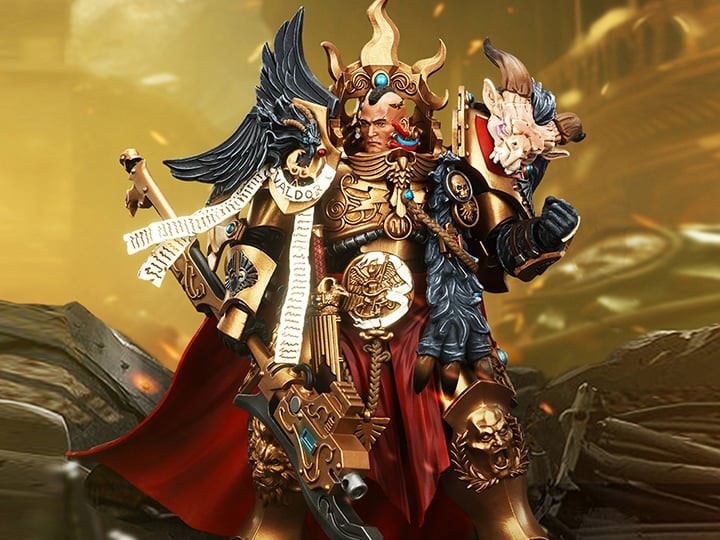 Warhammer: The Horus Heresy Legio Custodes Constantin Valdor, Captain-General of the Legio Custodes 1/18 Scale Action Figure