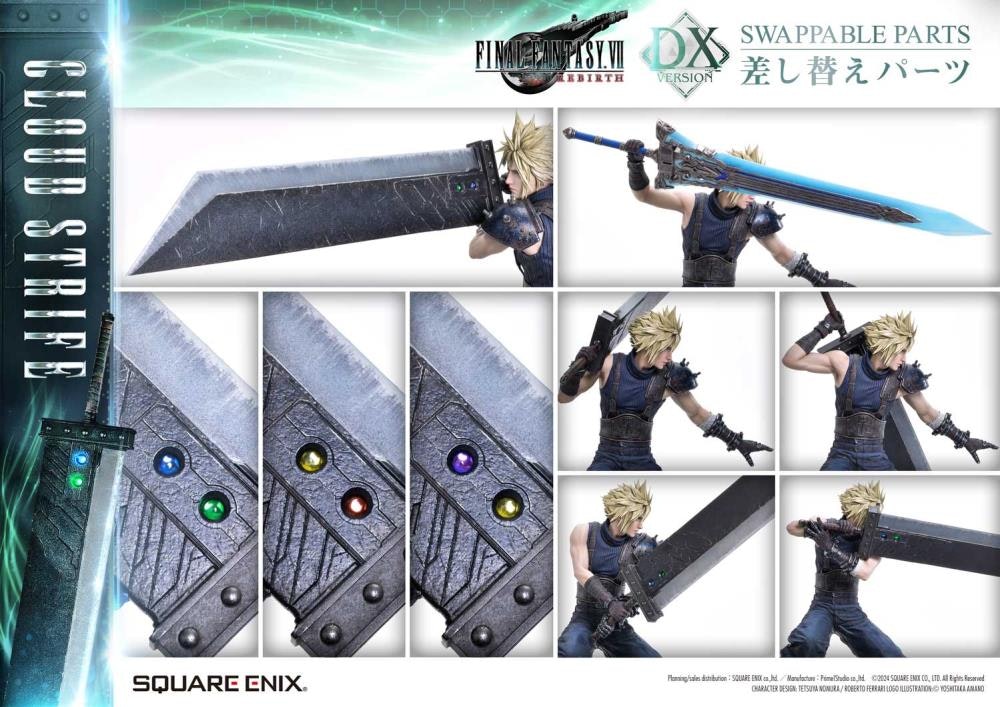 Final Fantasy VII Rebirth Square Enix Masterline Cloud Strife (Deluxe Ver.) 1/4 Scale Statue