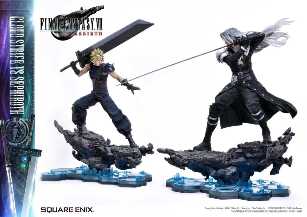 Final Fantasy VII Rebirth Square Enix Masterline Cloud Strife vs. Sephiroth 1/4 Scale Statue (With Bonus)