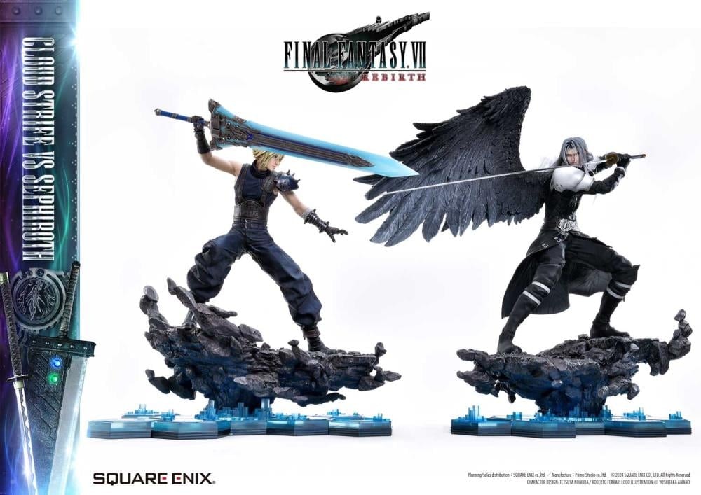 Final Fantasy VII Rebirth Square Enix Masterline Cloud Strife vs. Sephiroth 1/4 Scale Statue (With Bonus)