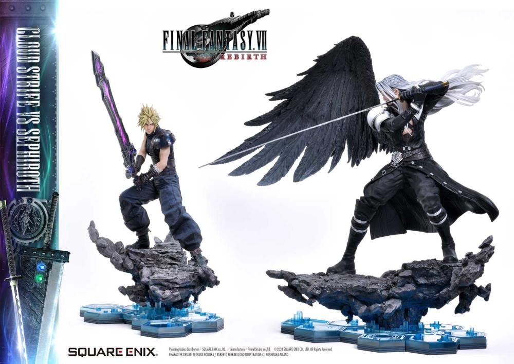 Final Fantasy VII Rebirth Square Enix Masterline Cloud Strife vs. Sephiroth 1/4 Scale Statue (With Bonus)