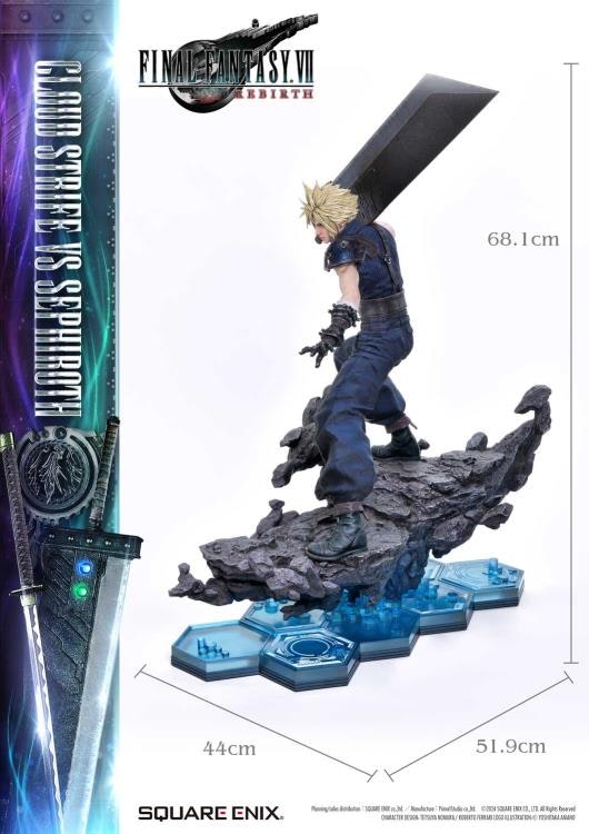 Final Fantasy VII Rebirth Square Enix Masterline Cloud Strife vs. Sephiroth 1/4 Scale Statue (With Bonus)
