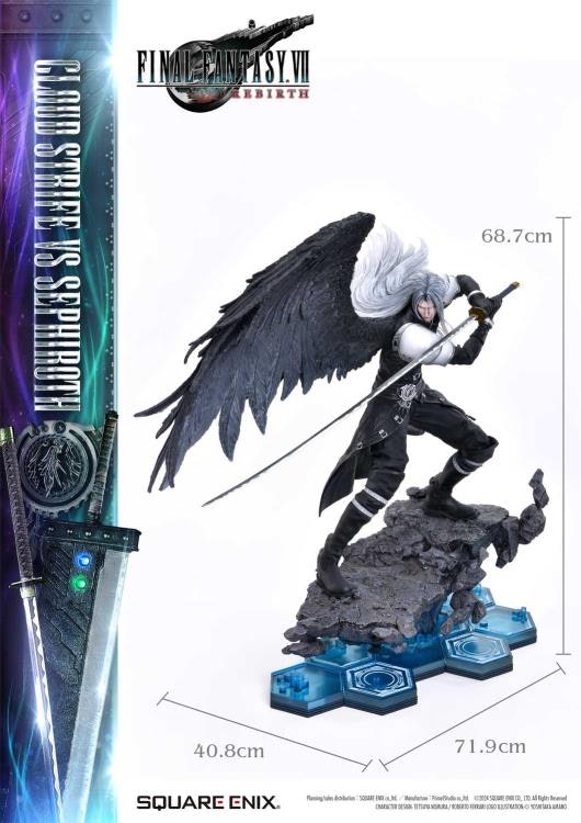 Final Fantasy VII Rebirth Square Enix Masterline Cloud Strife vs. Sephiroth 1/4 Scale Statue (With Bonus)