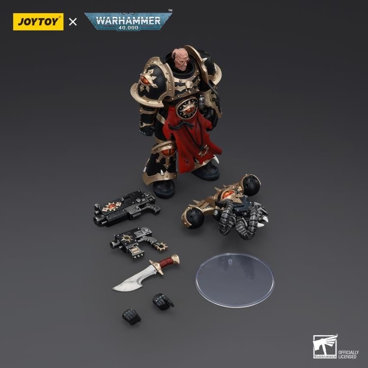 Warhammer 40K Chaos Space Marines Black Legion Chosen with Bolt Pistol and Power Fist 1/18 Scale Action Figure