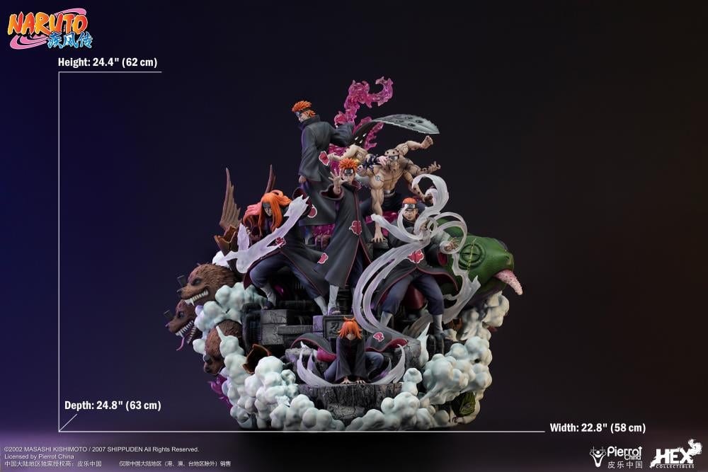 Naruto: Shippuden Ultimate Diorama Statue Professional The Six Paths of Pain 1/8 Scale Limited Edition Statue