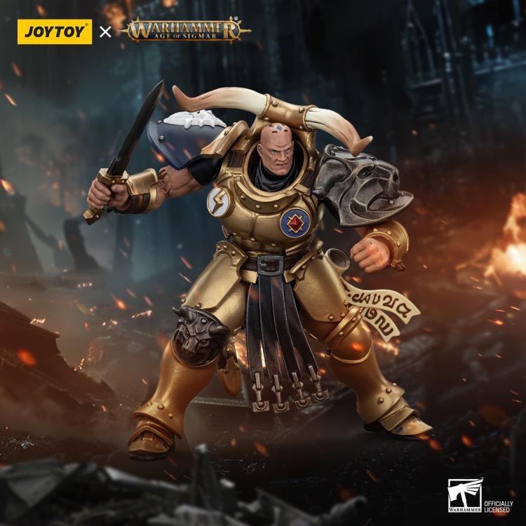Warhammer: The Age of Sigmar Stormcast Eternals The Blacktalons Rostus Oxenhammer 1/18 Scale Action Figure