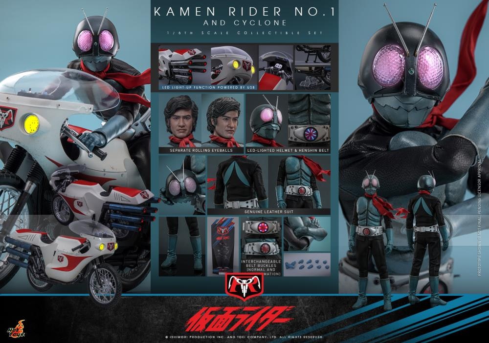 Kamen Rider TMS148 Kamen Rider No.1 & Cyclone 1/6th Scale Collectible Figure Set