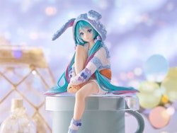 Vocaloid Hatsune Miku (Rabbit Ear Hood Pajama Blue Color Ver.) Noodle Stopper Figure