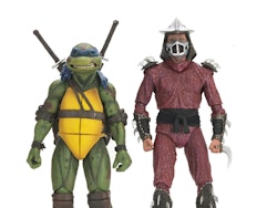 Teenage Mutant Ninja Turtles Roof Top Battle Shredder vs Leo (1990 Movie) Set of 2 Figures