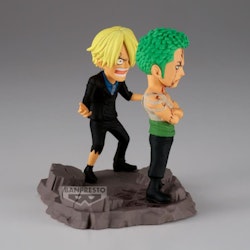 One Piece World Collectable Figure Log Stories Roronoa Zoro & Sanji "NOTHING.....AT ALL!!!"