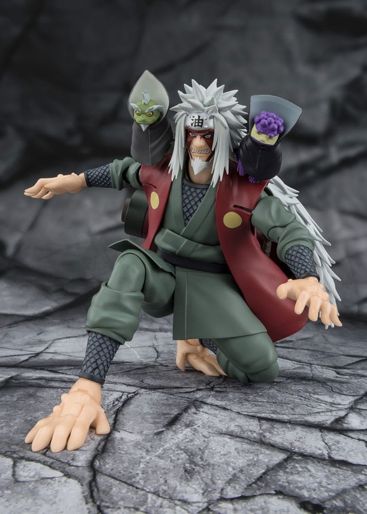 Naruto: Shippuden S.H.Figuarts Jiraiya -Hidden Leaf Heroic Master Sage- (Sage Mode Set) Action Figure