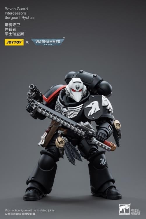 Warhammer 40K Raven Guard Intercessors Sergeant Rychas 1/18 Scale Action Figure