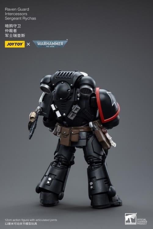 Warhammer 40K Raven Guard Intercessors Sergeant Rychas 1/18 Scale Action Figure