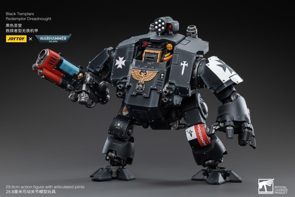 Warhammer 40K Black Templars Redemptor Dreadnought 1/18 Scale Action Figure BY JOYTOY - BRAND WARHAMMER