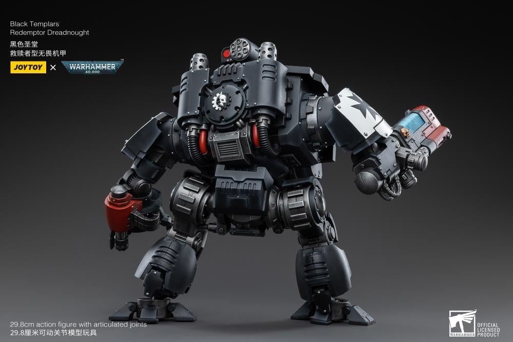 Warhammer 40K Black Templars Redemptor Dreadnought 1/18 Scale Action Figure BY JOYTOY - BRAND WARHAMMER
