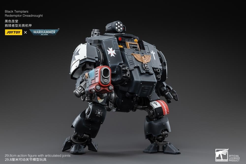 Warhammer 40K Black Templars Redemptor Dreadnought 1/18 Scale Action Figure BY JOYTOY - BRAND WARHAMMER