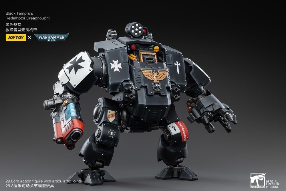 Warhammer 40K Black Templars Redemptor Dreadnought 1/18 Scale Action Figure BY JOYTOY - BRAND WARHAMMER