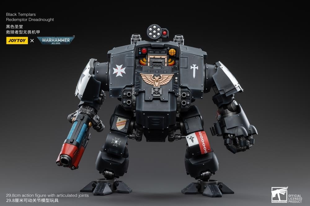 Warhammer 40K Black Templars Redemptor Dreadnought 1/18 Scale Action Figure BY JOYTOY - BRAND WARHAMMER