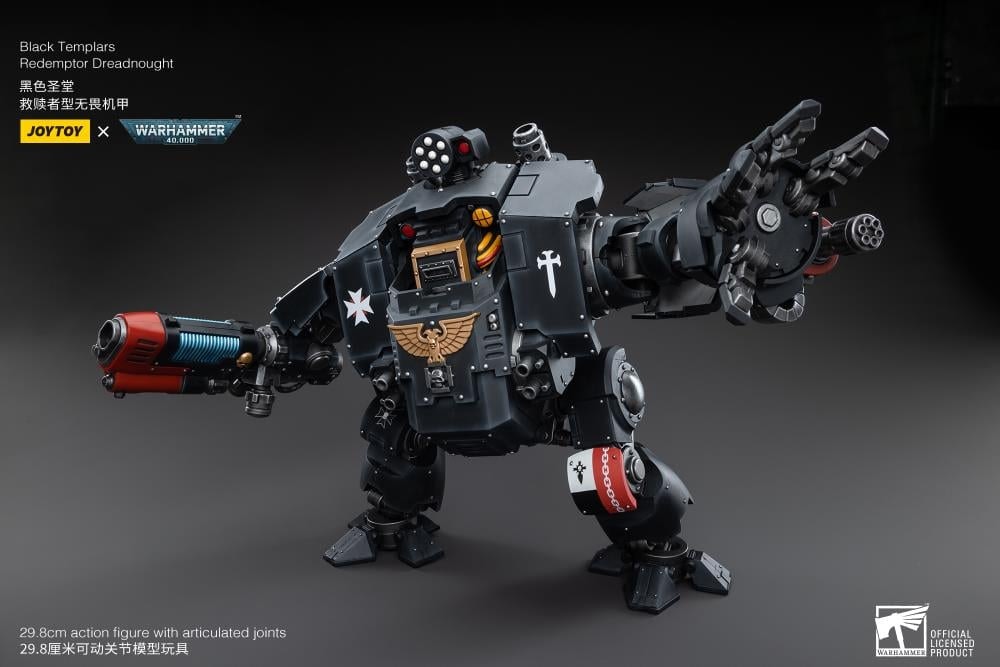 Warhammer 40K Black Templars Redemptor Dreadnought 1/18 Scale Action Figure BY JOYTOY - BRAND WARHAMMER