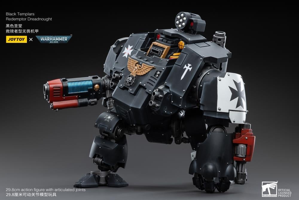 Warhammer 40K Black Templars Redemptor Dreadnought 1/18 Scale Action Figure BY JOYTOY - BRAND WARHAMMER