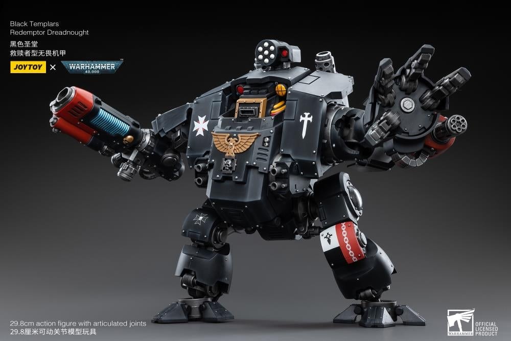 Warhammer 40K Black Templars Redemptor Dreadnought 1/18 Scale Action Figure BY JOYTOY - BRAND WARHAMMER
