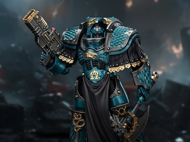 Warhammer: The Horus Heresy Alpha Legion Lernaean Terminator with Volkite Charger 1/18 Scale Action Figure