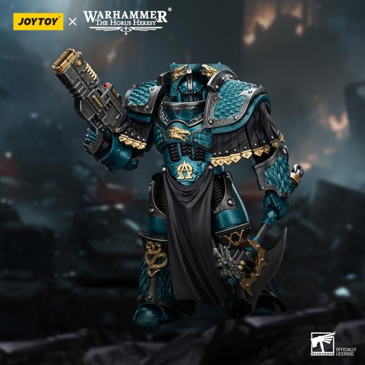 Warhammer: The Horus Heresy Alpha Legion Lernaean Terminator with Volkite Charger 1/18 Scale Action Figure