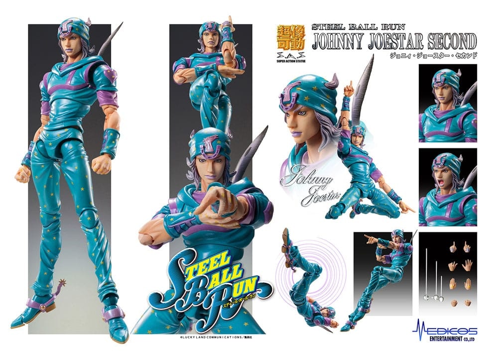 JoJo’s Bizarre Adventure: Steel Ball Run Super Action Statue Johnny Joestar Second