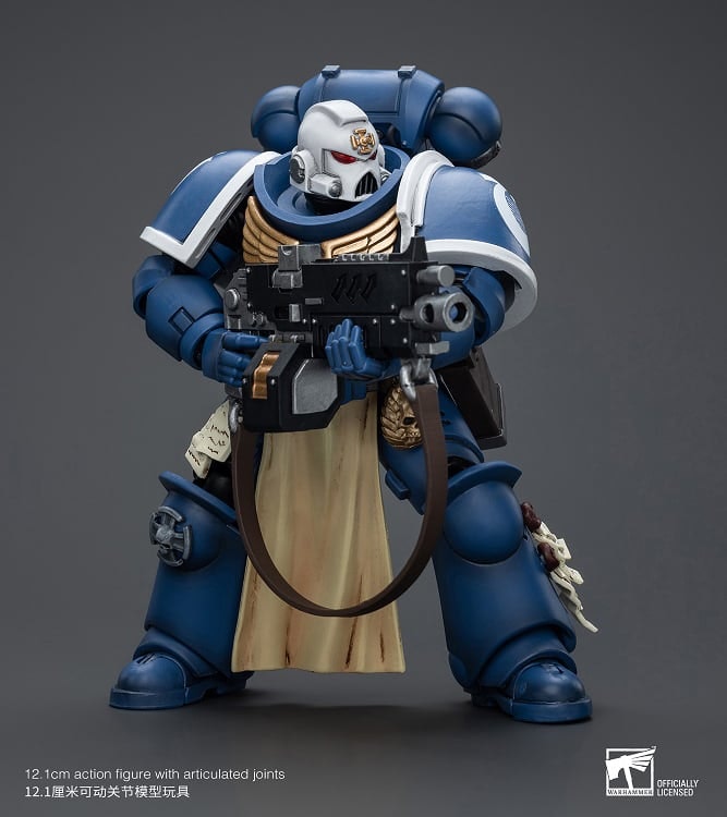 Warhammer 40K Ultramarines Sternguard Veteran with Auto Bolt Rifle 1/18 Scale Action Figure