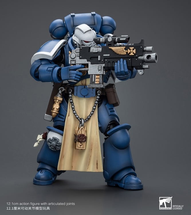 Warhammer 40K Ultramarines Sternguard Veteran with Bolt Rifle 1/18 Scale Action Figure